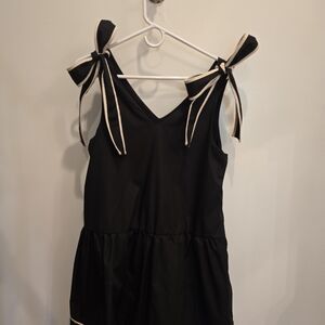 Entro Black Garment with Bow Straps